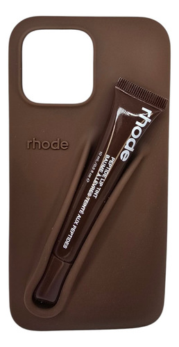 Funda Rhode Para Iphone 13 Con Lipstick Marrón Oscuro Iphone 13