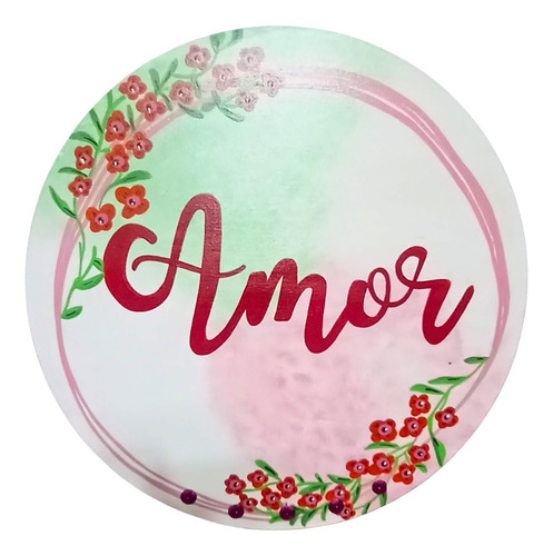 Set De Cuadros Decorativos - Mdf 30 Cm Amor