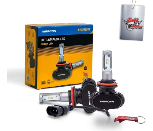 Kit Lâmpada Tarponn Ultra Led H8 40w E 4000lm Cada 6000k 