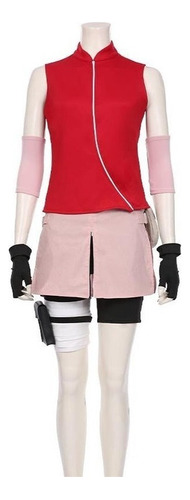 Disfraz De Cosplay De Sakura Haruno Para Niñas Y Mujeres