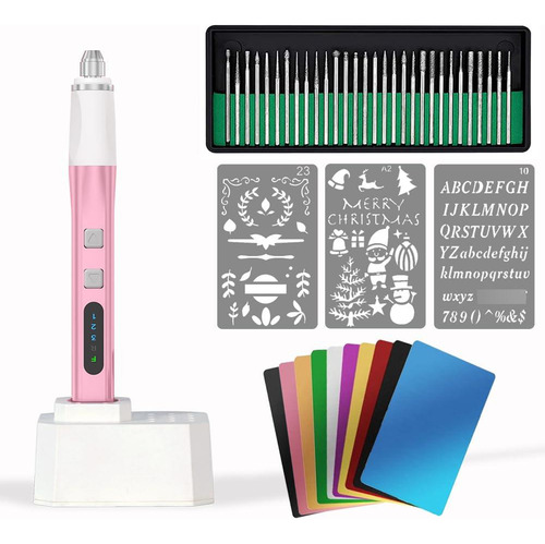 Bolígrafo Grabador Eléctrico Inalámbrico Para Joyas 30 Punto Color Del Exterior Color De La Tinta