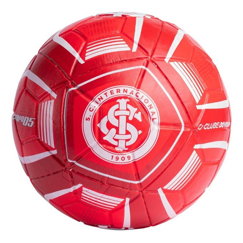 Bola De Futebol De Campo Dualt Inter Vermelho/branco