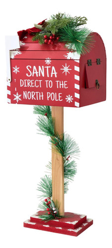 Decoración Navideña Buzón De Papá Noel Buzón De Cartas