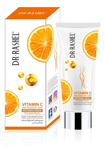 Crema Blanqueadora Partes Intimas Vitamina C Dr Rashel 80gr