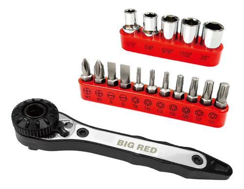 Big Red Bht-17htrs01 Torin Mini Juego De Destornilladores De