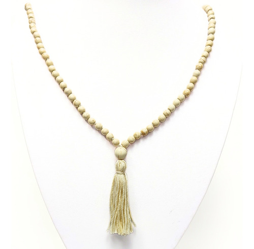 Japa Mala Collar Rosario Hindú 108 Cuentas De Piedra 6 Mm