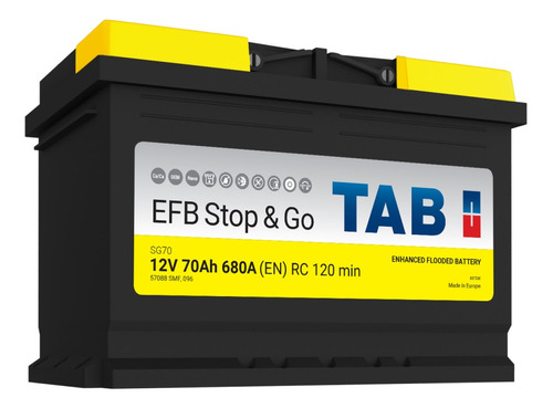 Batería Start Stop Tab 12v 70a 700cca Sg70 Positivo Derecho