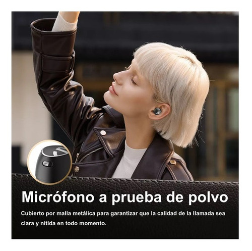 Imagen 5 de 6 de Auriculares in-ear gamer inalámbricos Soundpeats Free2 Classic negro con luz LED
