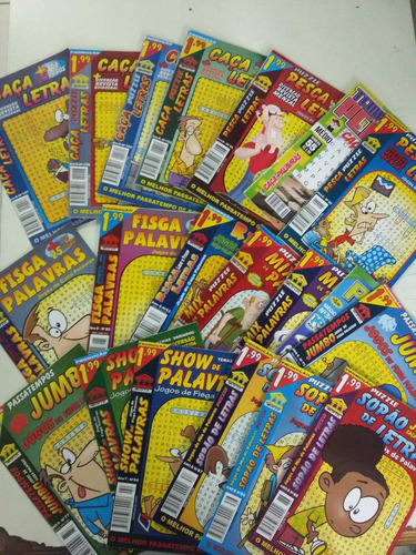 Kit 20 Revistas Caça Palavras Passatempos Sortidas