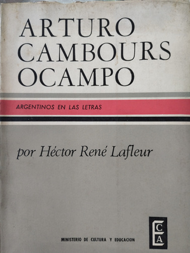 Arturo Cambours Ocampo Herctor Lafleur -rf Libros 
