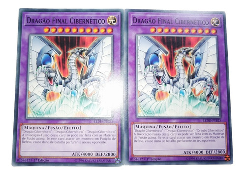 Yugioh - 2x Cyber End Dragon Em Português