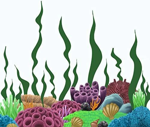 Crea Un Mural De Arrecife De Coral Marinas Océano De L...