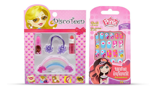Imagem 4 de 5 de Kit Maquiagem Infantil Completo Blush Batom Sombras Bz122
