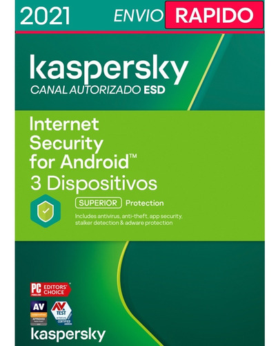Imagen 1 de 3 de Kaspersky Internet Security 3 Android Licencia Original 