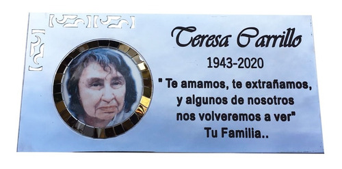 Imagen 6 de 9 de Placa + Foto + Florero + Cruz. Para Cementerio, Lapidas.