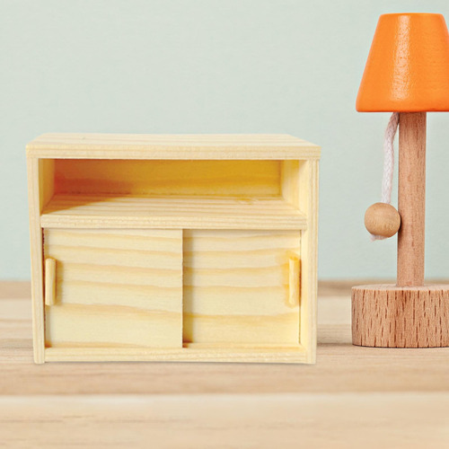 Casa De Muñecas De Madera 1:12, Modelo En Miniatura Para