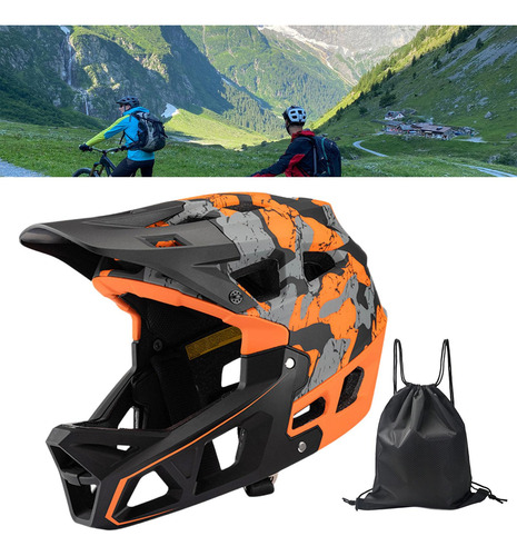 Casco De Ciclismo Casco De Bicicleta, Absorción L Naranja
