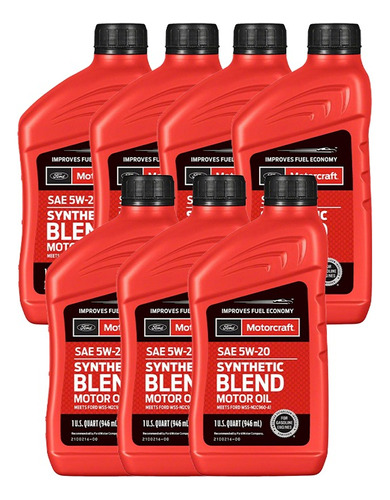 Aceite Genuino Ford Motorcraft® Sae 5w20 (7 Unidades) 6.6 Lt