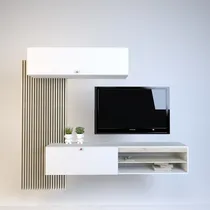 Comprar Modular Rack Centro De Entretenimiento Led Tv Mesa Flotante