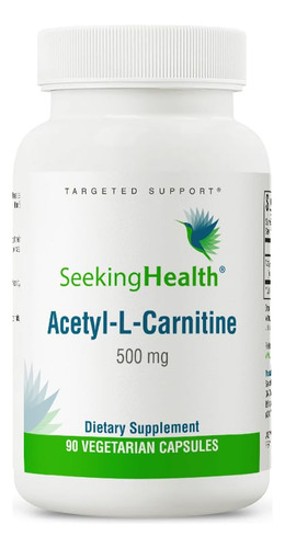 Seeking Health Acetil-l-carnitina, 500 Mg, Apoya La Energia,