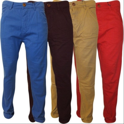 Imagem 4 de 10 de Kit 3 Calças Masculinas Sarja Skinny Slim Lycra Promoção