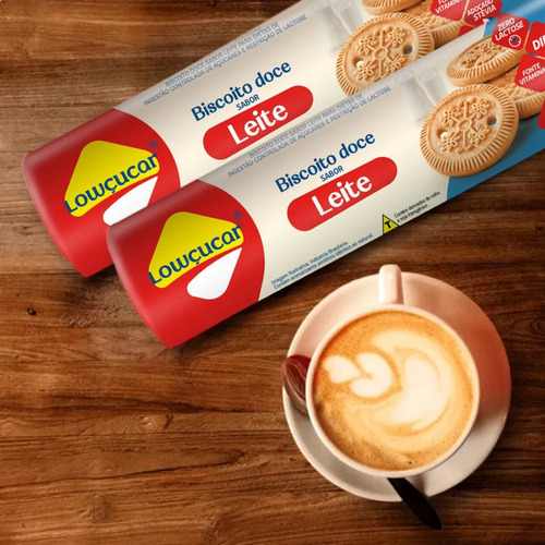 Biscoito Doce De Leite Zero Lactose Lowçucar 95g Kit Com 12