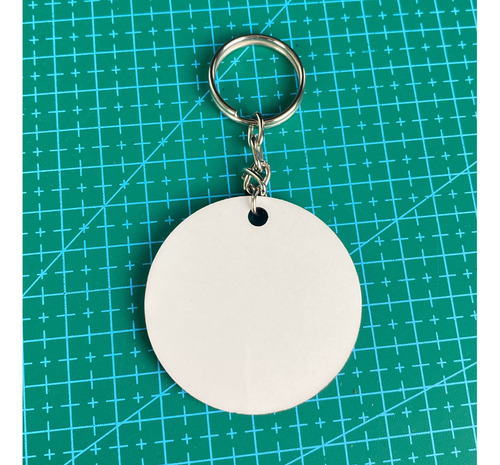 100 Llaveros De Mdf Para Sublimar Doble Cara 5cm Circulo