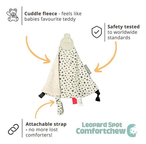 Lovey Mordedor Comfortchew: Juguete Seguro Y Ergonómico
