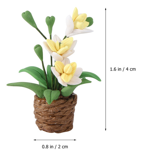 Adorno De Arcilla Para El Hogar, Flor De Arcilla, Jardín, De