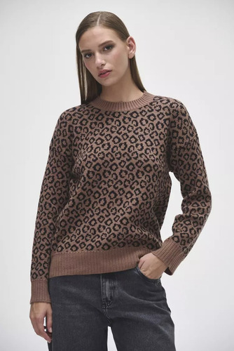 Sweater Animal Print Mary Mujer Sweet