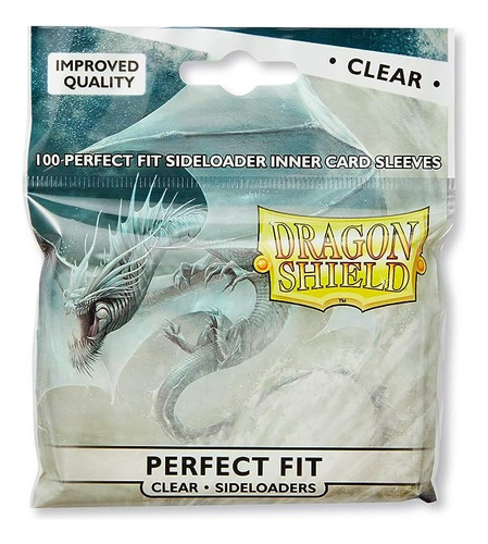 Dragon Shield Perfect Fit Sideloader Clear 100 Sleeves Size