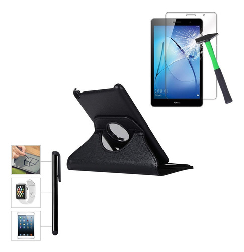 Huawei Mediapad T3 7 Funda Cover Estuche + Mica + Lapiz