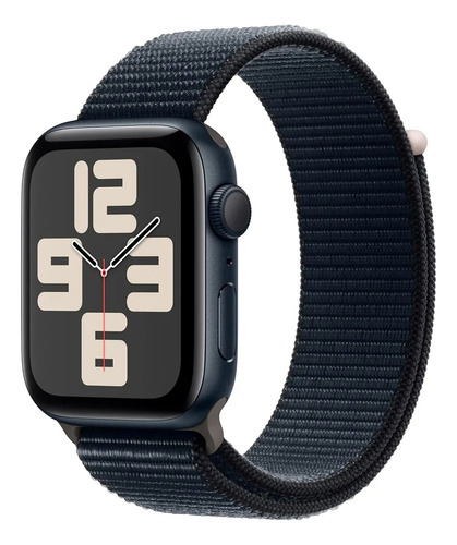 Apple Watch Se 2 Gps 44mm - Loop Esportiva Meia Noite Preto Preto