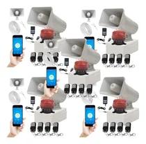 Comprar Alarma Sonora Panico Casa Negocio Vecinal Wifi Kit 5 Alarmas