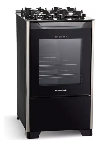 Cocina A Gas Punktal Pk-490g Con Grill Mesada Vidrio Kanata