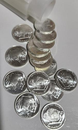 Imagen 3 de 3 de Usa 1/10 (décimo) De Onza De Plata Indio Y Bufalo