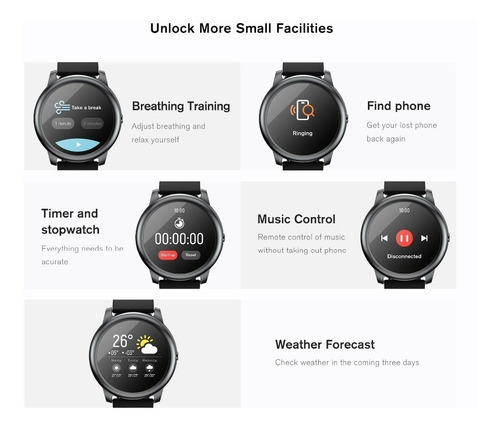 Reloj Inteligente Xiaomi Haylou Ls05 Versión Global Negro