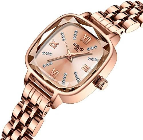Nibosi Relojes Para Mujer Reloj Analógico Cuadrado Con Esfer