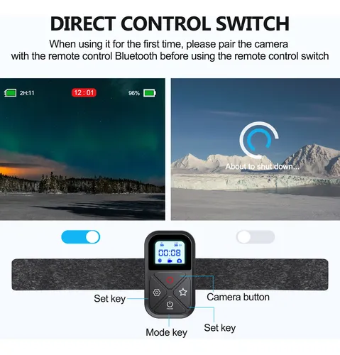 Mando A Distancia Para Gopro Hero 10 9 8 Max Con Soporte En