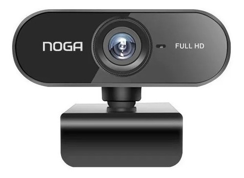 Imagen 2 de 3 de Webcam Camara Web Para Pc Full Hd 1080p Con Microfono Noga E Color Negro