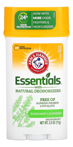 Desodorante Arm & Hammer 71g Sem Alumínio E Parabenos Fragrância Alecrim e Lavanda