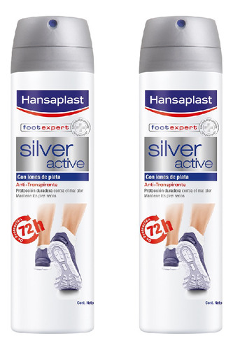 Pack X2 Spray Hansaplast Silver Active 150ml