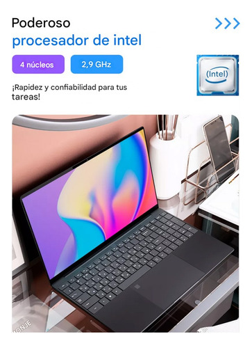 Más Popular Notebook 8gb Ram-512gb 15.6 Win11 Celeron N4000 Negro