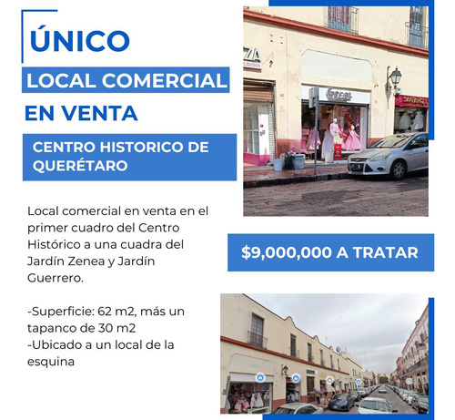 Local Comercial En Venta En El Centro Histórico A Una Cuadra Del Jardín Zenea