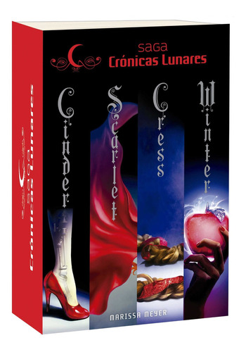 Pack Crónicas Lunares: Cinder + Scarlet + Cress + Winter, de Marissa Meyer. Las crónicas lunares, vol. 0. Editorial V&R, tapa blanda, edición 1 en español, 2016