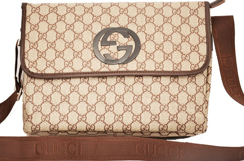 Bolso Carriel Manos Libres Gucci Tapa 32 X24 X 9 Cm03