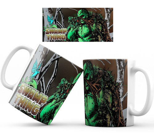 Mug Taza Swamp Thing Cosa Pantano Superheroe Dc 002