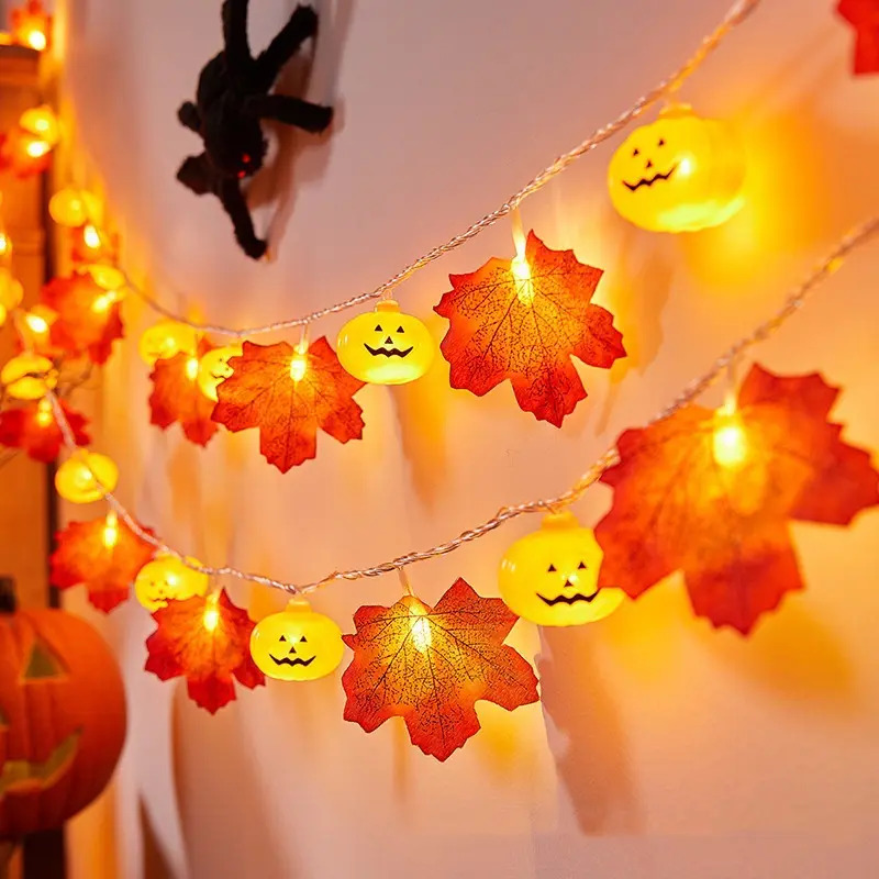 Halloween De Luces 4.5m 30led Decoración Calabazas Adornos Luces Amarillo