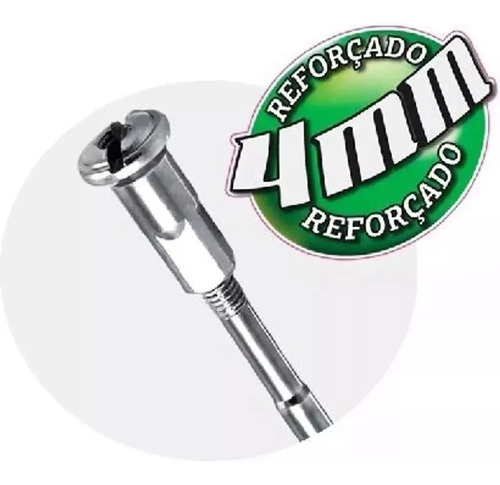 Imagem 4 de 5 de Raio Dianteiro + Traseiro Crosser 150 4 Mm Milímetro Cromado