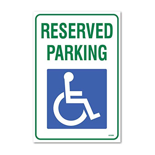 Señal De Estacionamiento Personas Discapacitadas 12  X...
